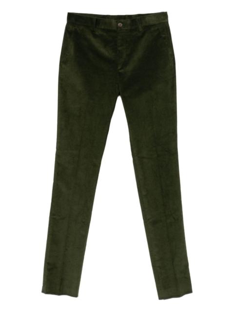 corduroy straight trousers