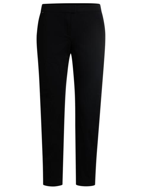 SLIM-FIT TROUSERS IN PERFORMANCE-STRETCH JERSEY