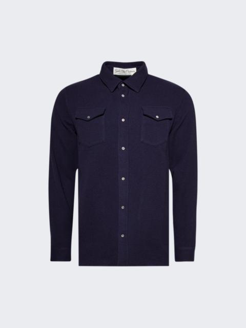 Midnight Sea Solid Cashmere Shirt Rose Quartz