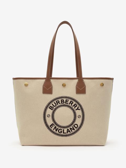 Medium Logo Graphic Canvas Tote