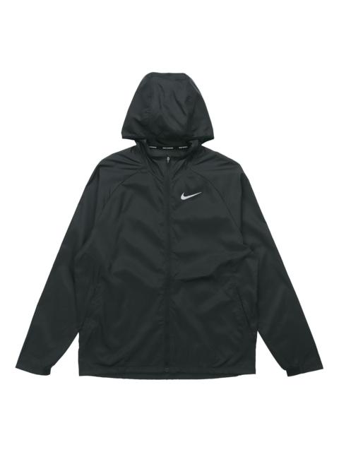 Nike Running Quick Dry Sports Hooded Jacket Black BV4871-010