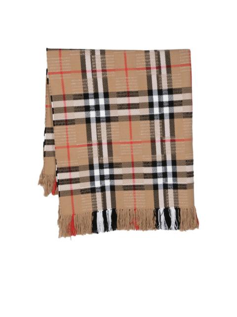 Vintage Check knit scarf
