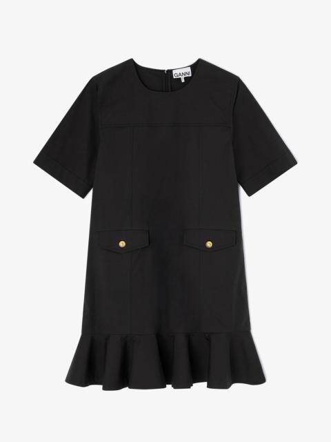 STRETCH COTTON MINI DRESS