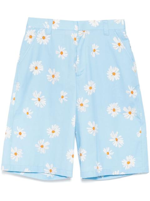 printed knee-length shorts