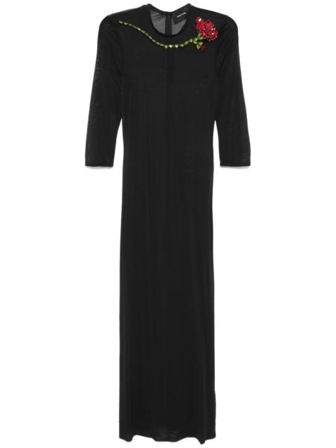 ballet mesh column dress