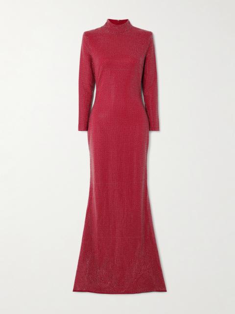 Vivienne Crystal-embellished Crepe Gown