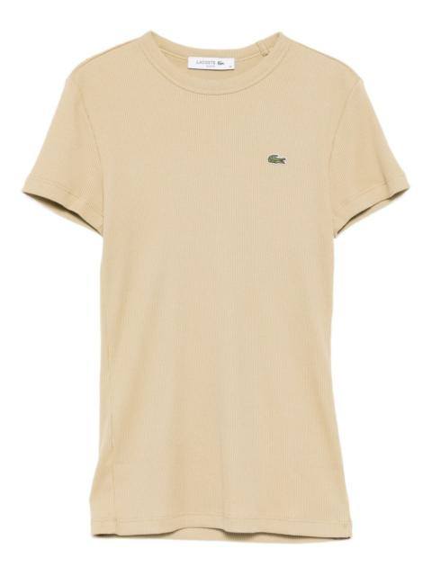 logo-embroidered T-shirt