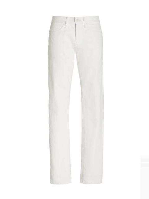 Anthony Five Pocket Pant in Ivory Organic Denim