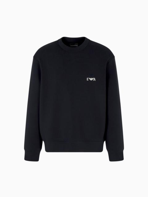 ASV JERSEY SWEATSHIRT WITH SUPER-EMBOSSED EA EMBROIDERY