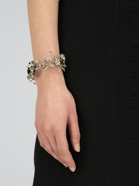 METAL CUFF BRACELET WITH EMBELLISHMENTS