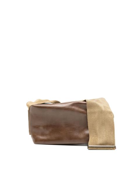 faux-leather shoulder bag