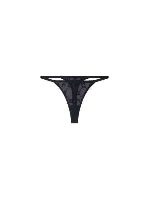 Recycled Mesh Flock Thong