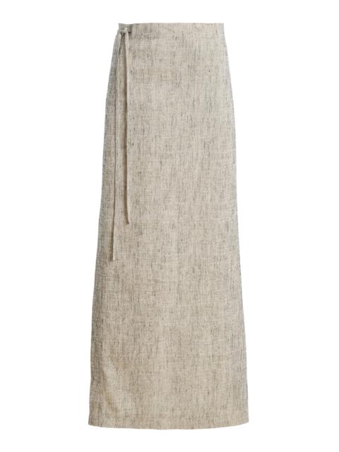 Blum Linen-Silk Skirt black/white