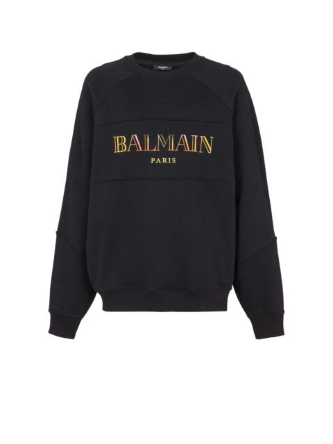 Vintage Balmain embroidered oversized sweatshirt