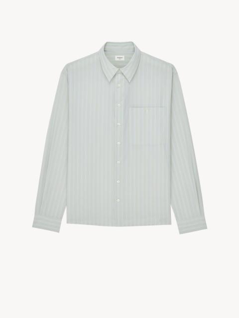 SHIRT IN STRIPED COTTON