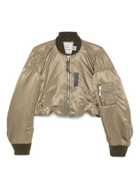 cropped bomber jacket