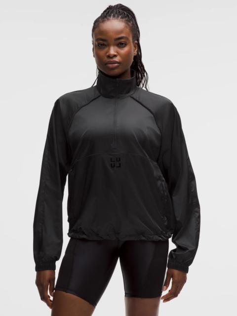 Stretch-Satin Flocked Training Jacket