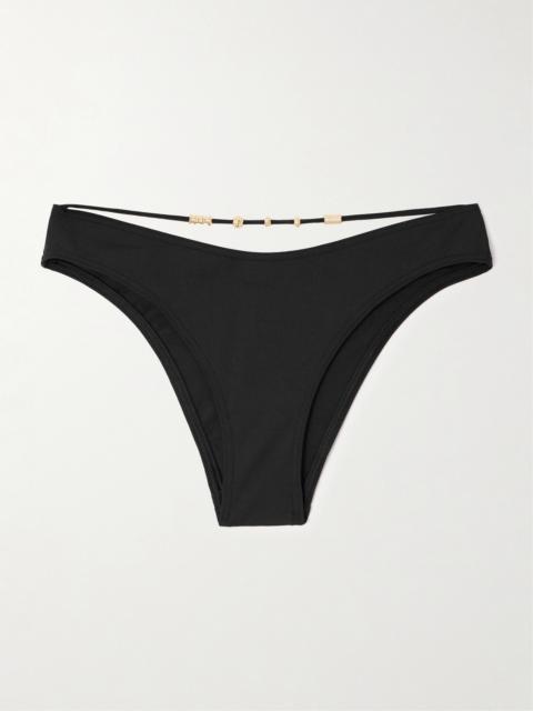 Trésor Lava Cutout Embellished Bikini Briefs