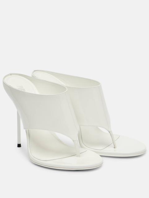 Lidia 105 patent leather mules