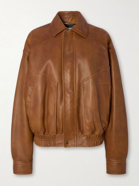 Leather jacket Brown