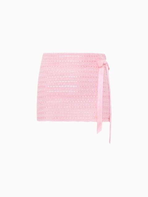 Wyana Woven Cotton Mini Skirt