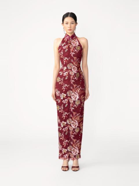 AUDRA EMBROIDERED MAXI DRESS