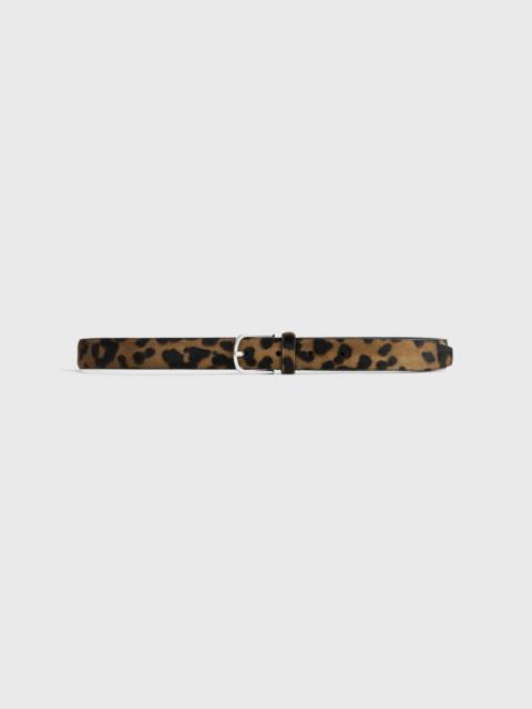 Pony hair belt leopard