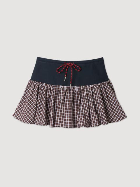 CHECKED SKORT