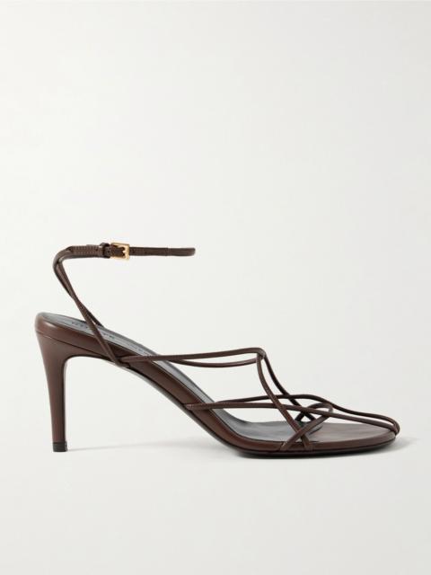 Loulou leather sandals Brown