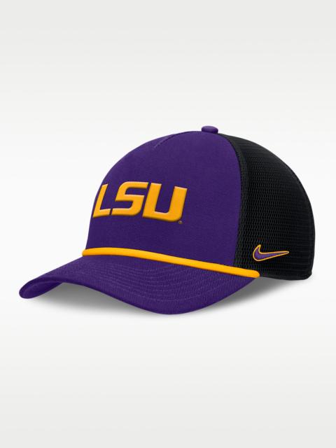 LSU Primetime Rise Men's Nike College Trucker Adjustable Hat
