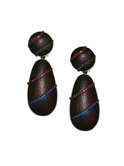 HUDSON EARRINGS - ROBLE WOOD/MULTI