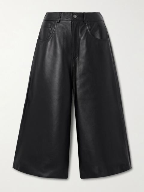 Belle leather shorts Black