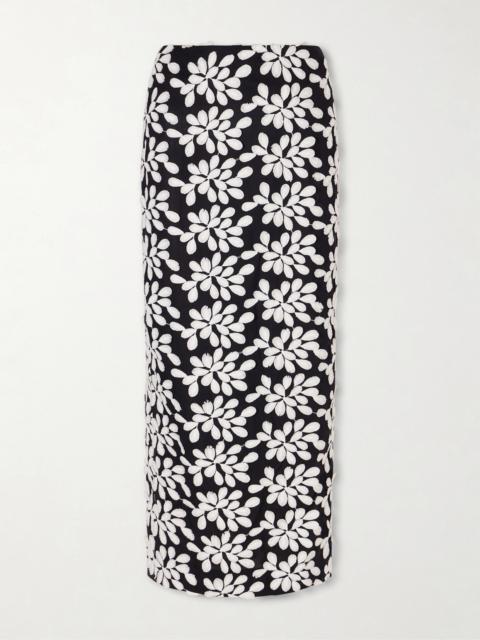 Monica Embroidered Midi Skirt