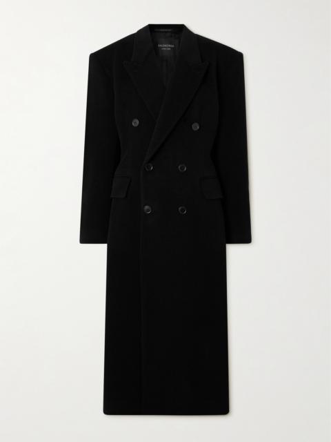 Double-breasted Oversized Cashmere And Wool-blend Coat