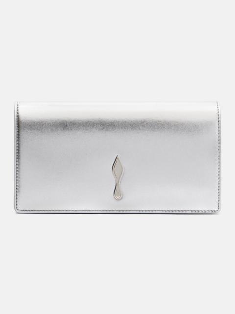 Bettina metallic leather clutch