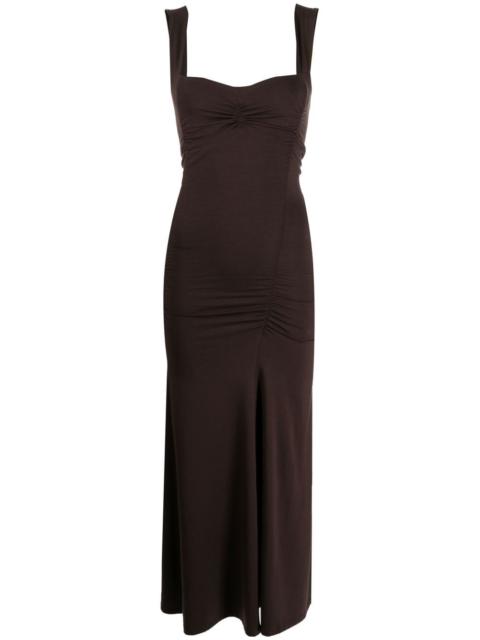 Suvi ruched midi dress