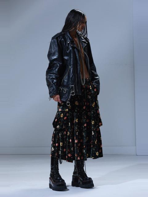 GATHERED CARGO SKIRT