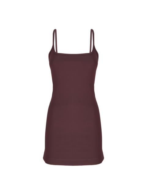 DARK BROWN MINI DRESS