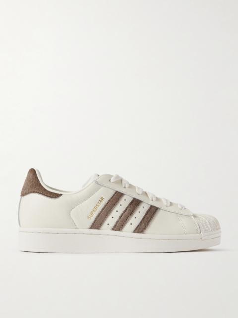 Superstar Ii Calf Hair-trimmed Leather Sneakers