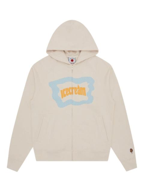 Block Logo zip-up hoodie