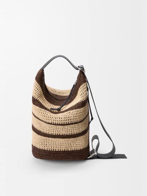 Loop bucket in raffia