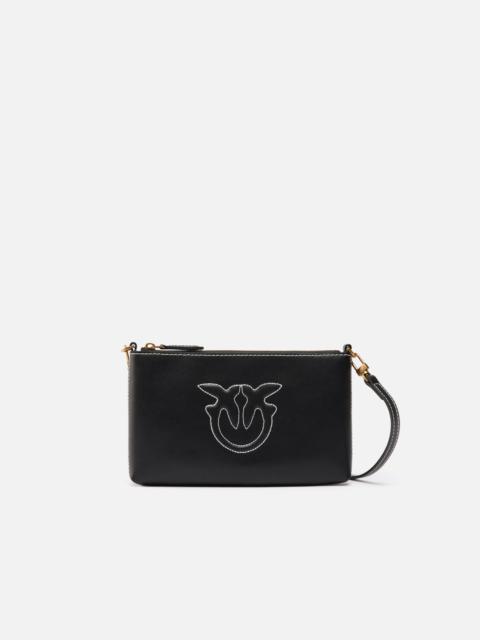 FLAT LEATHER CROSSBODY BAG