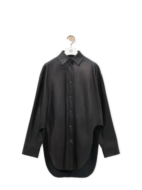 Shirt in nappa lambskin