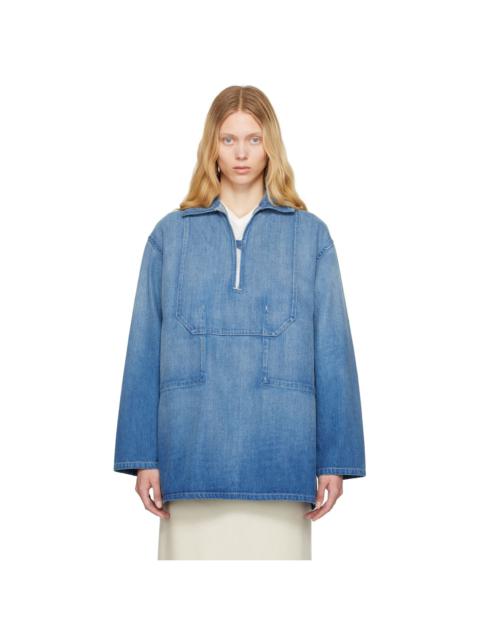 Blue Selvedge Faded Light Denim Shirt