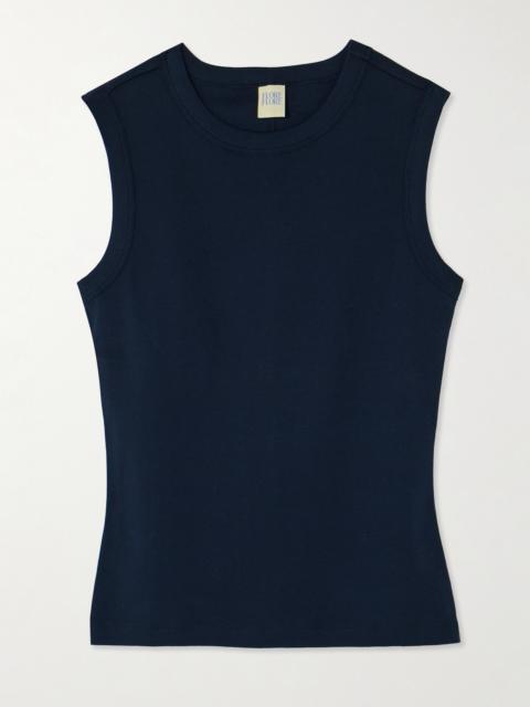 Esmé Ribbed Organic Cotton-jersey Tank