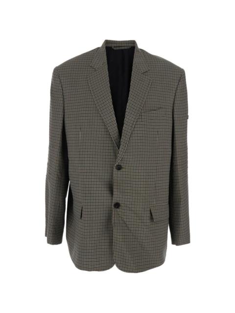checked blazer
