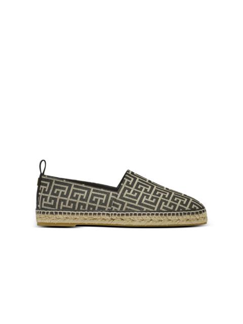 Monogram jacquard espadrilles