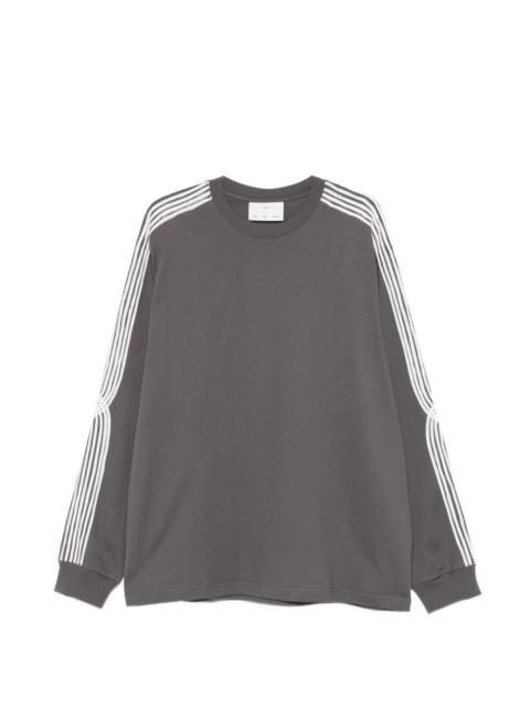 stripe sleeve sweater