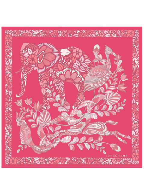 Forêt Longchamp Silk scarf 50 Pink - OTHER