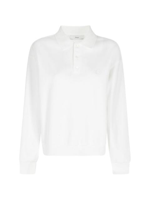 straight hem polo shirt